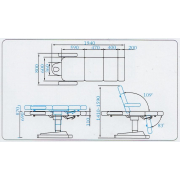 Косметологическое кресло SD-3803A, 2 мотора