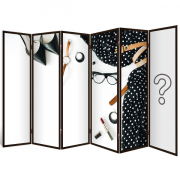 Ширма-перегородка "Закат" 6 секций