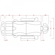 Кресло косметологическое МК33 с тремя моторами