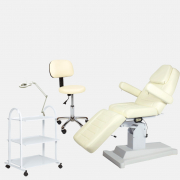 Стул мастера "Астек" низкий со спинкой хром