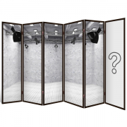 Ширма-перегородка "Закат" 6 секций