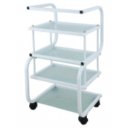 Столик косметологический (металл/стекло) - н01