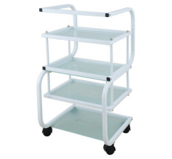 Столик косметологический (металл/стекло) - н01